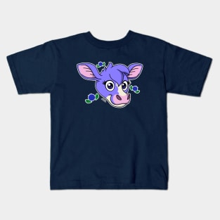 Bailey the Blueberry Cow - Original, Head (Part 1) Kids T-Shirt